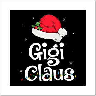 Gigi Claus Santa Funny Christmas Pajama Matching Family Posters and Art